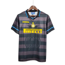 Camisa Retrô Inter de Milão II Away 1997/98 Umbro Masculina Preto e Cinza