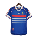 Camisa Retrô França I Home Adidas 1998/99 Masculino Azul